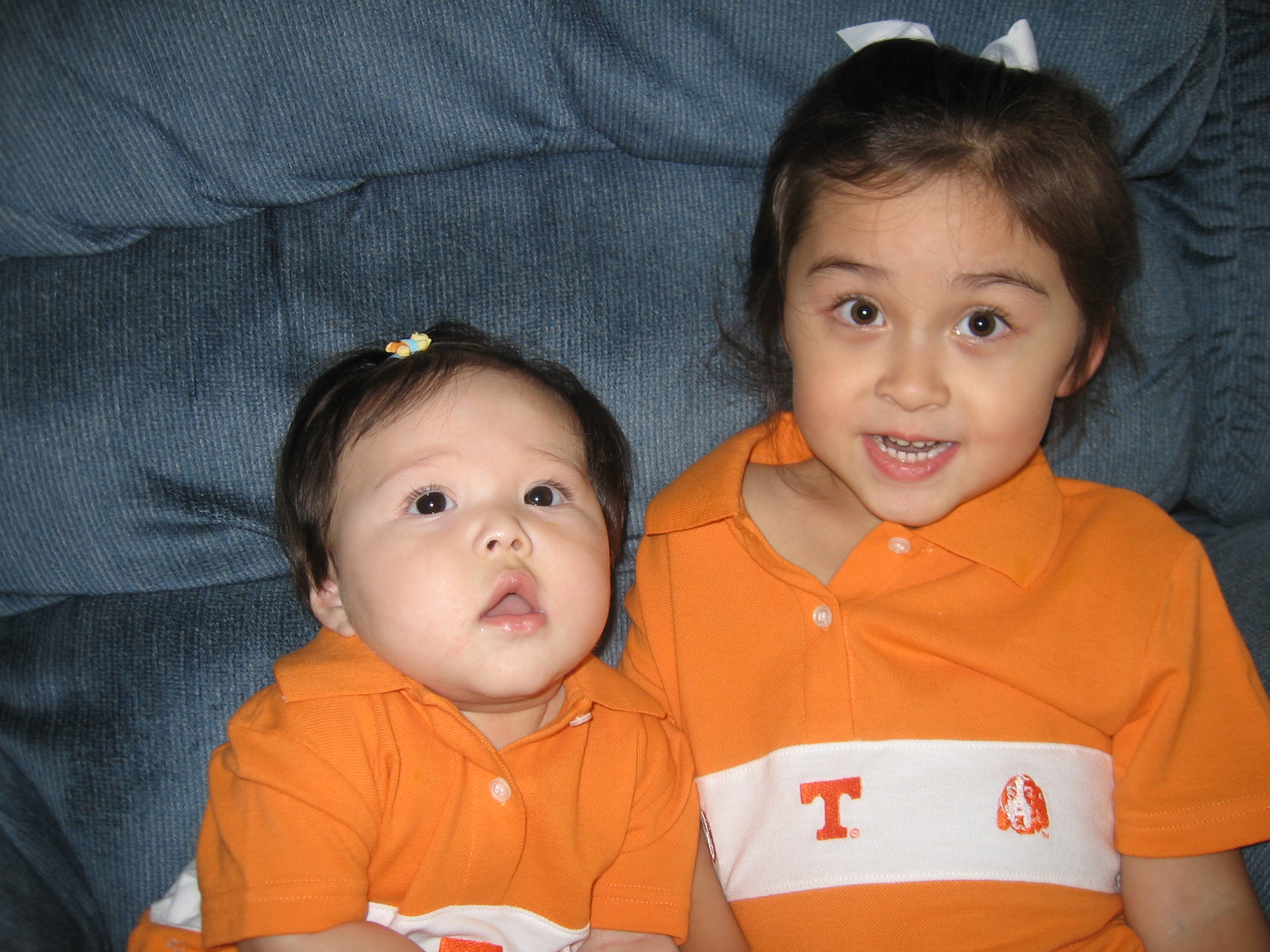 Baby Ashley and sister in Vols gear